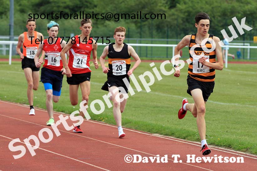 BMC 800 metres, Monday, May 9th, BMC Chester le Street, County Durham. Photo: David T. Hewitson/Sports for All Pics